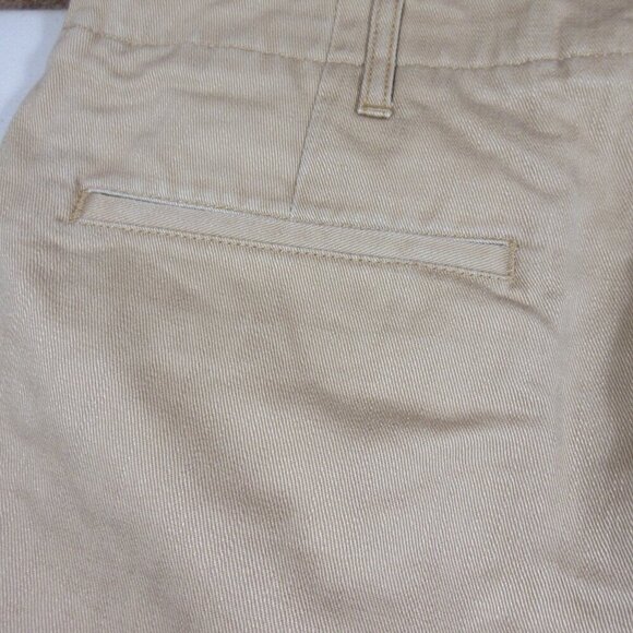 JCrew mens solid khaki raw hem buttonfly chino shorts 34 EUC - Picture 7 of 7